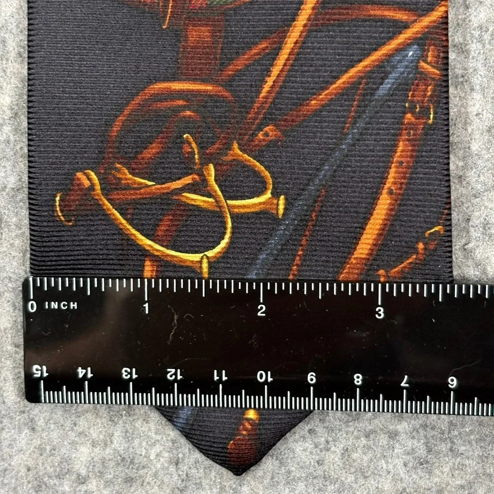 Vintage Polo Ralph Lauren Silk Tie Navy Blue Red Equestrian Handmade USA Y2K NWT